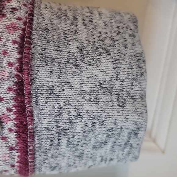 Nautica Fair Isle Print Soft Robe Shawl Collar - Picture 5 of 9